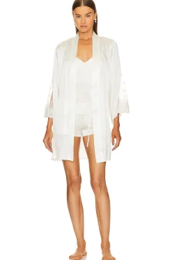Women THE MODE Lingerie & Sleepwear>Silk Serena Lace Robe