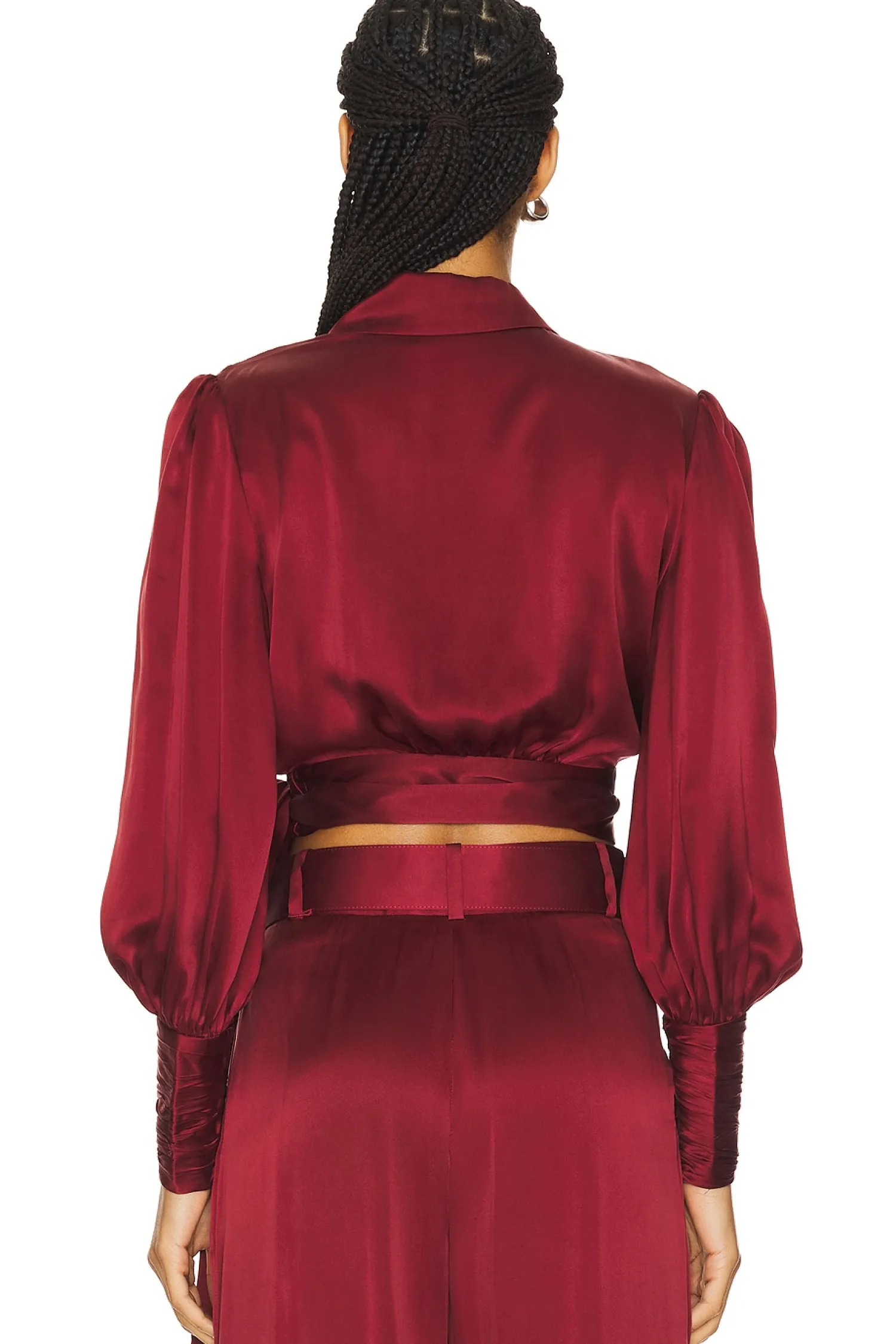 Women Zimmermann Matching Sets>Silk Wrap Top