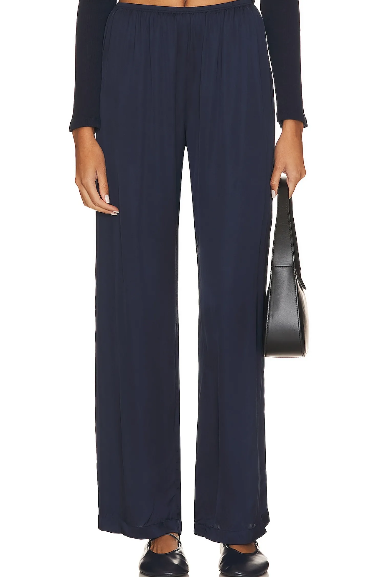 Women DONNI. Pants|Loungewear>Silky Simple Pant