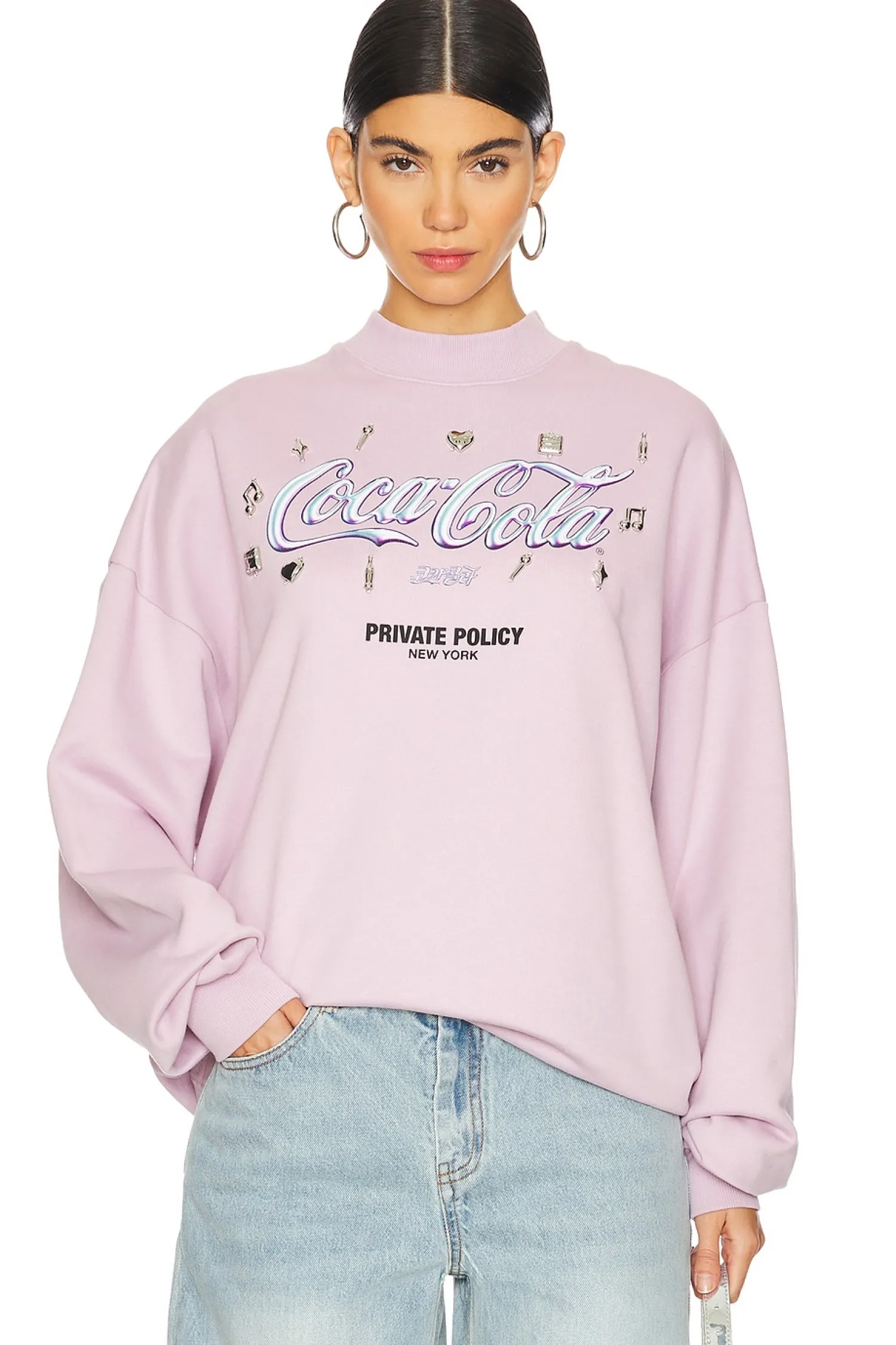 Women PRIVATE POLICY Loungewear>Silver Charm Sweatshirt