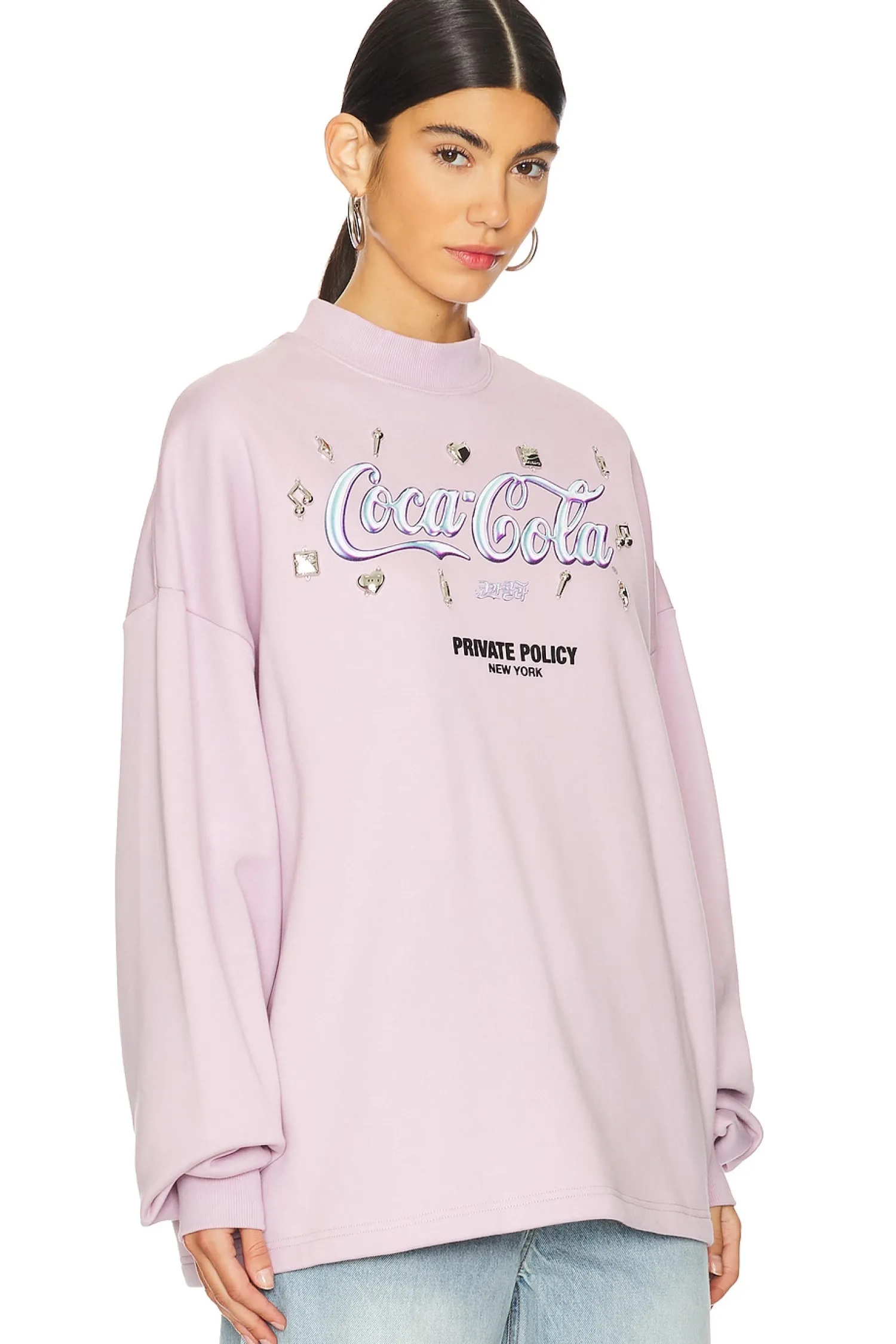 Women PRIVATE POLICY Loungewear>Silver Charm Sweatshirt