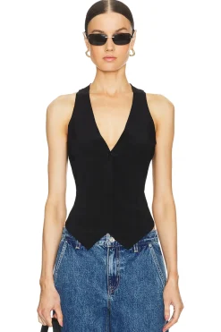 Women Norma Kamali Jackets & Coats>Simple Vest