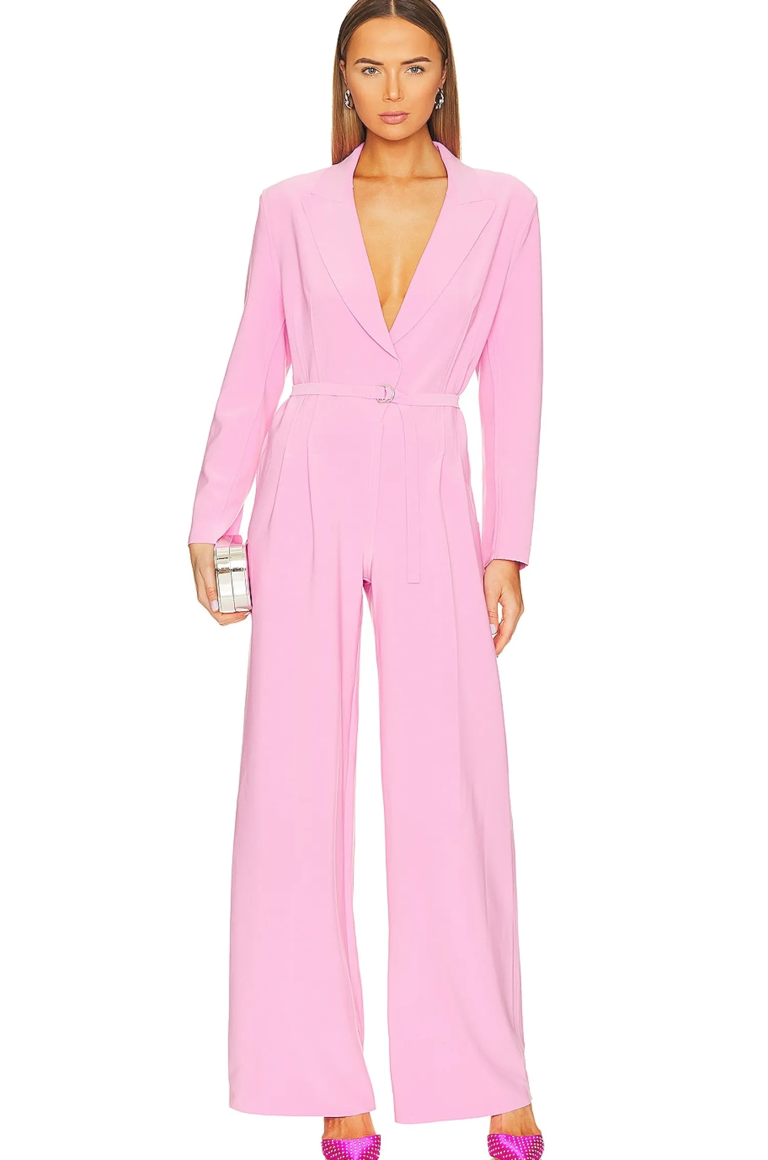 Women Norma Kamali Jumpsuits>Single Breasted Straight Leg Jumpsuit