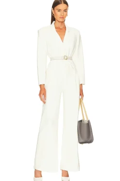 Women Norma Kamali Jumpsuits>Single Breasted Straight Leg Jumpsuit