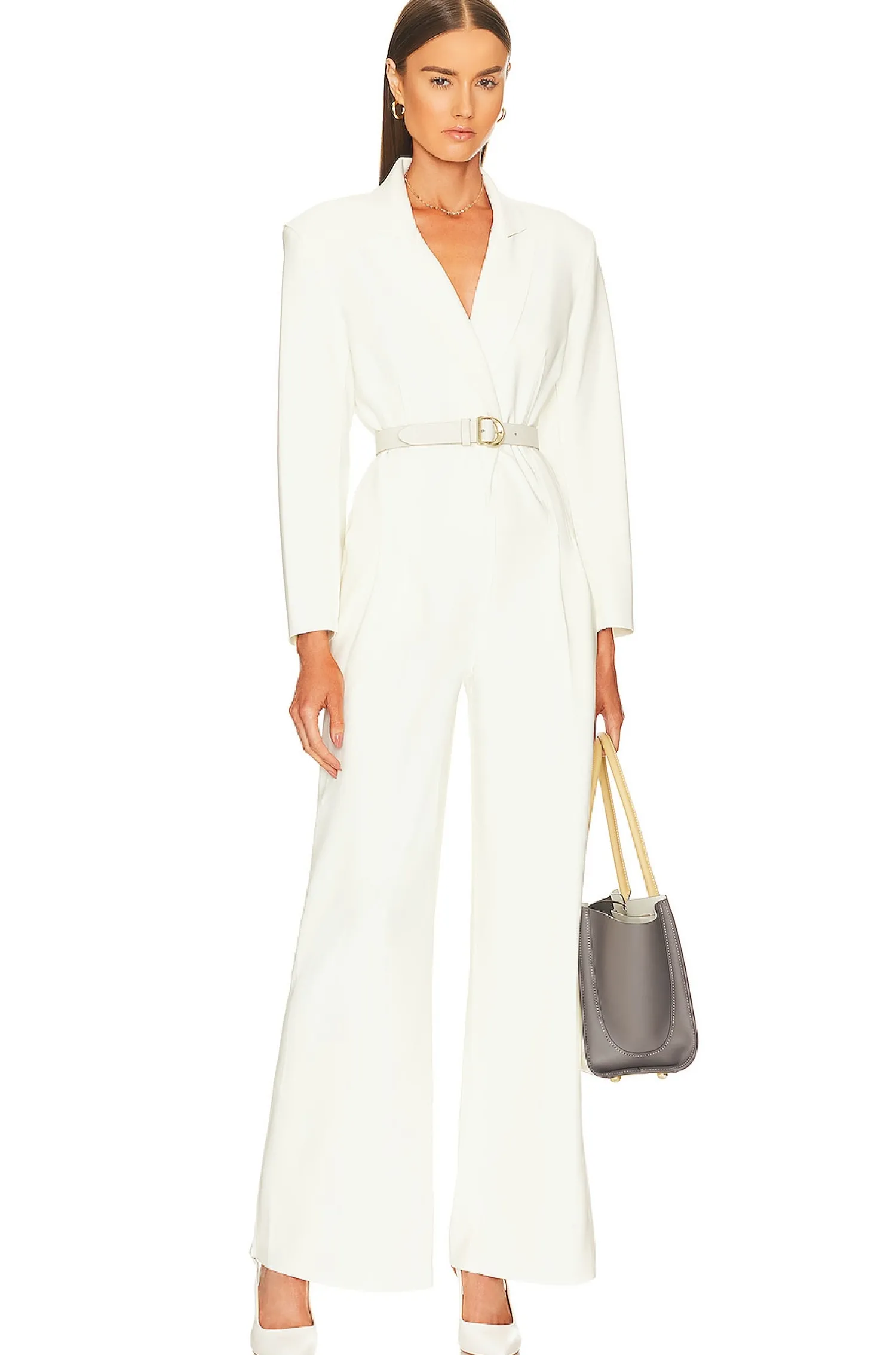 Women Norma Kamali Jumpsuits>Single Breasted Straight Leg Jumpsuit