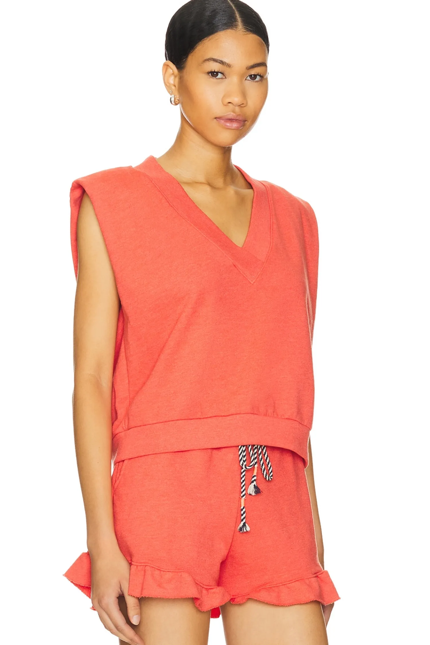 Women SUNDRY Loungewear>Sleeveless Sweatshirt