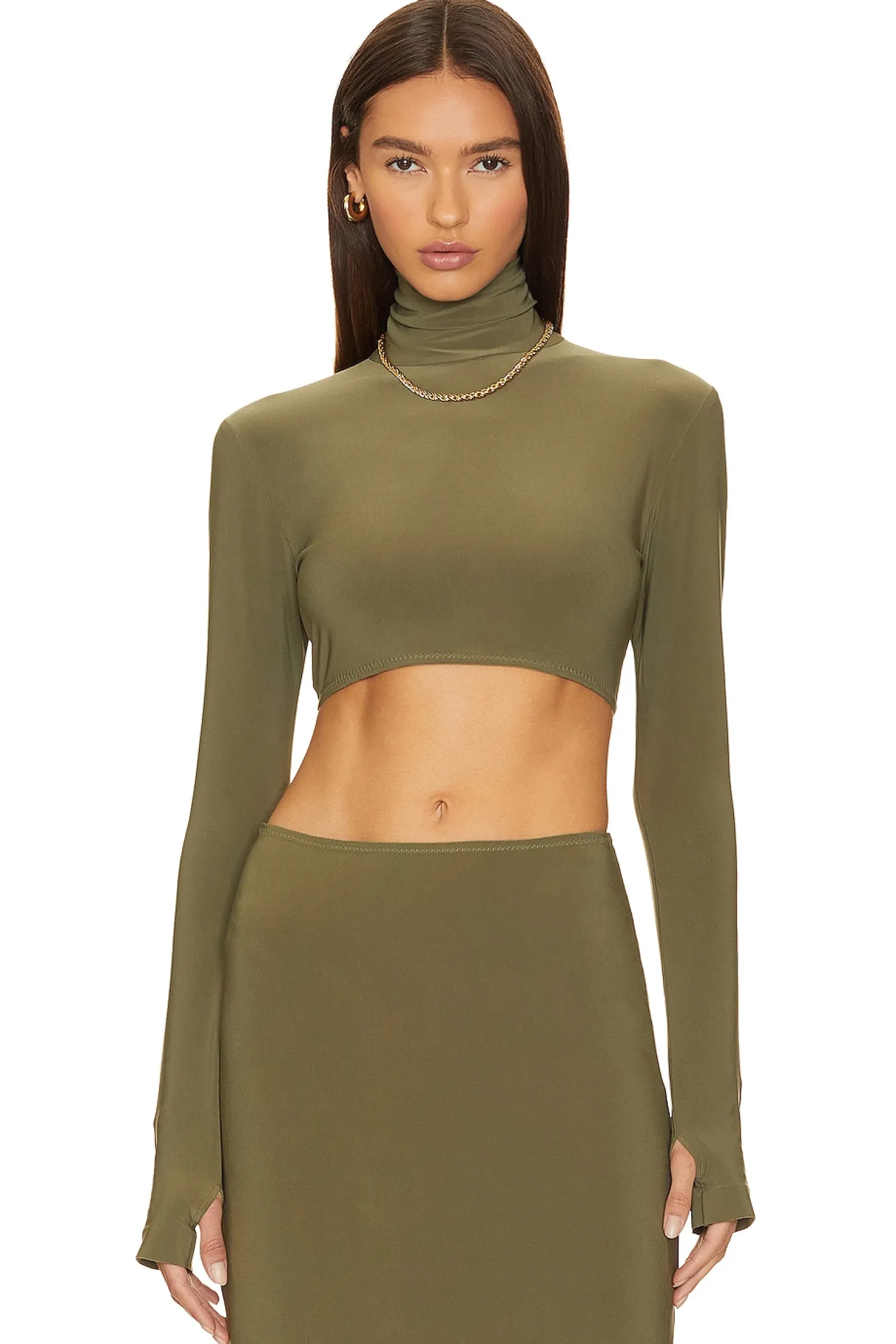 Women Norma Kamali Matching Sets>Slim Fit Turtle Top