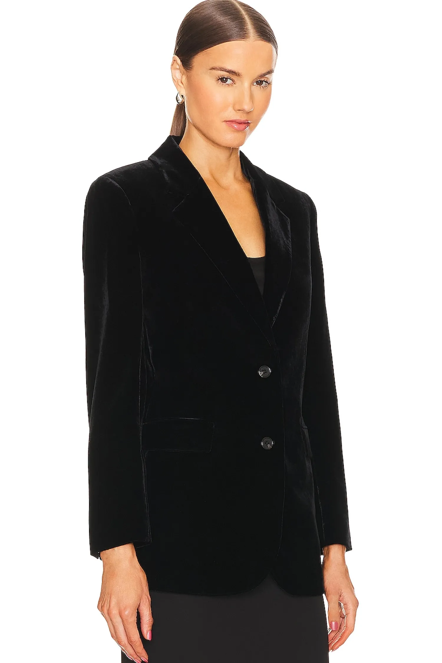 Women Theory Jackets & Coats>Slim Tailored Velvet Jacket