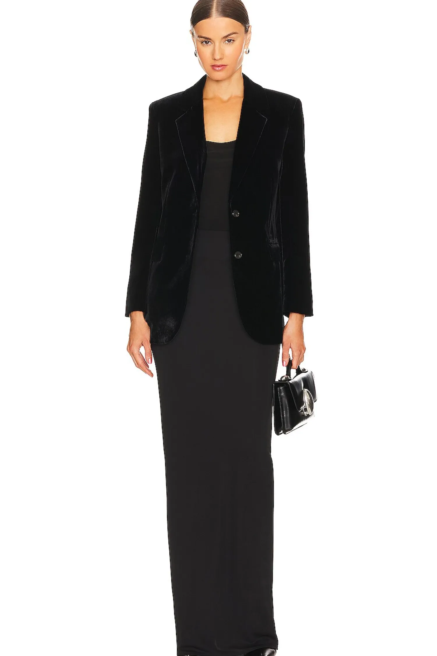 Women Theory Jackets & Coats>Slim Tailored Velvet Jacket