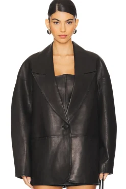 Women The Sei Jackets & Coats>Slouchy Leather Blazer