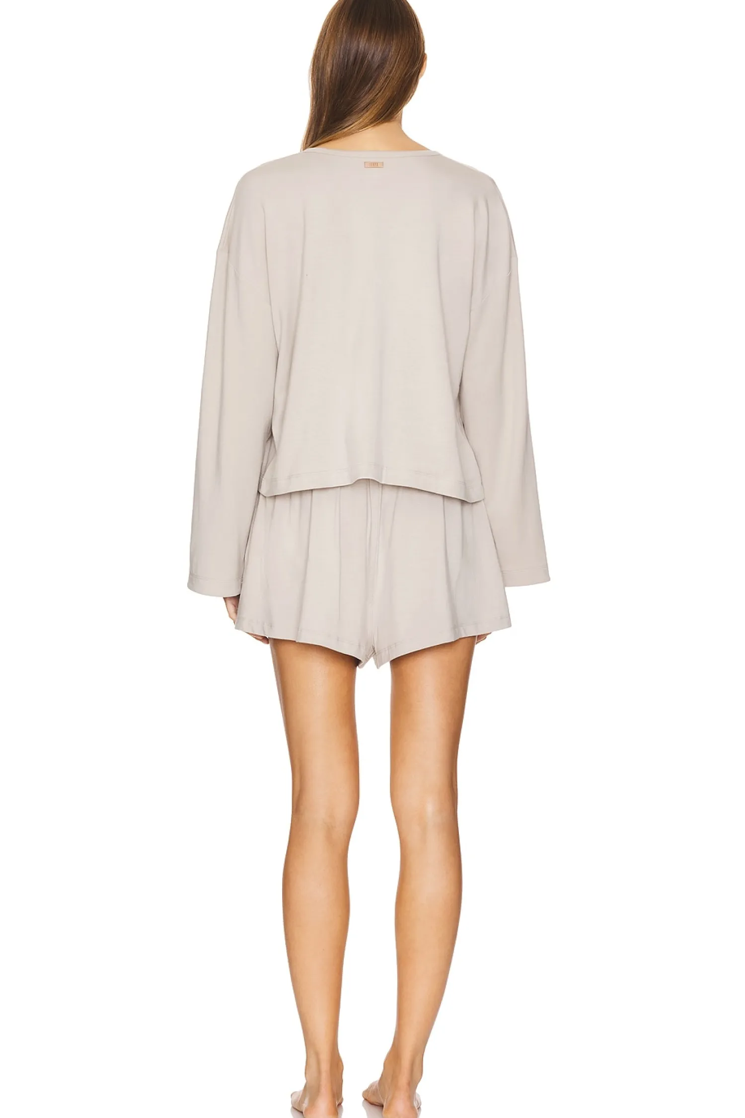 Women LUNYA Lingerie & Sleepwear>Slumberknit Henley Short Set