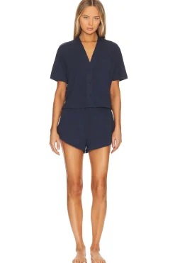 Women LUNYA Lingerie & Sleepwear>Slumberknit Short Sleeve Short Set