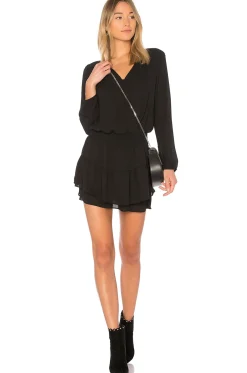 Women krisa Dresses>Smocked Surplice Dress