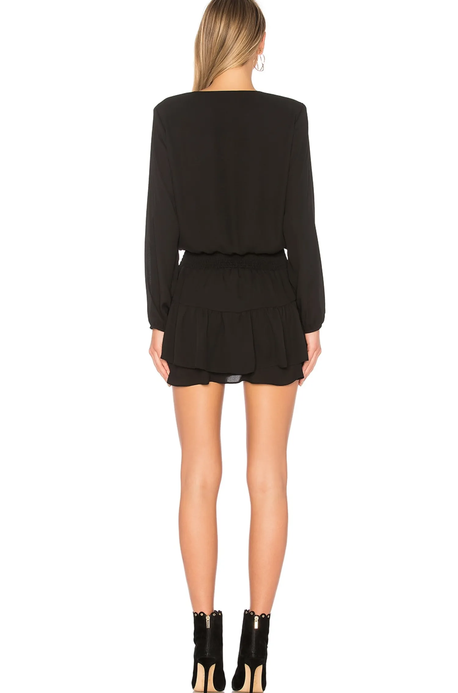 Women krisa Dresses>Smocked Surplice Dress