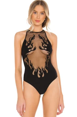 Women Thistle and Spire Lingerie & Sleepwear>Smokin Mirrors Bodysuit
