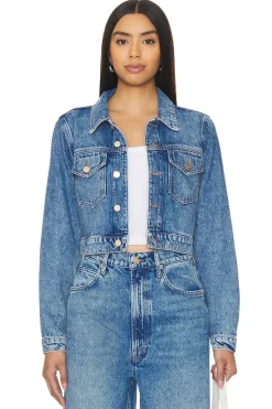Women MOTHER Jackets & Coats>SNACKS! The Chiclet Crop Jacket