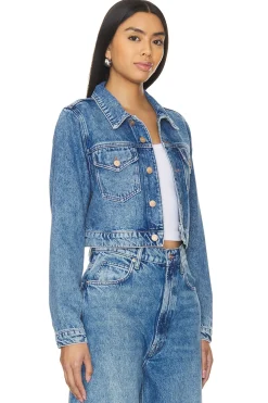 Women MOTHER Jackets & Coats>SNACKS! The Chiclet Crop Jacket