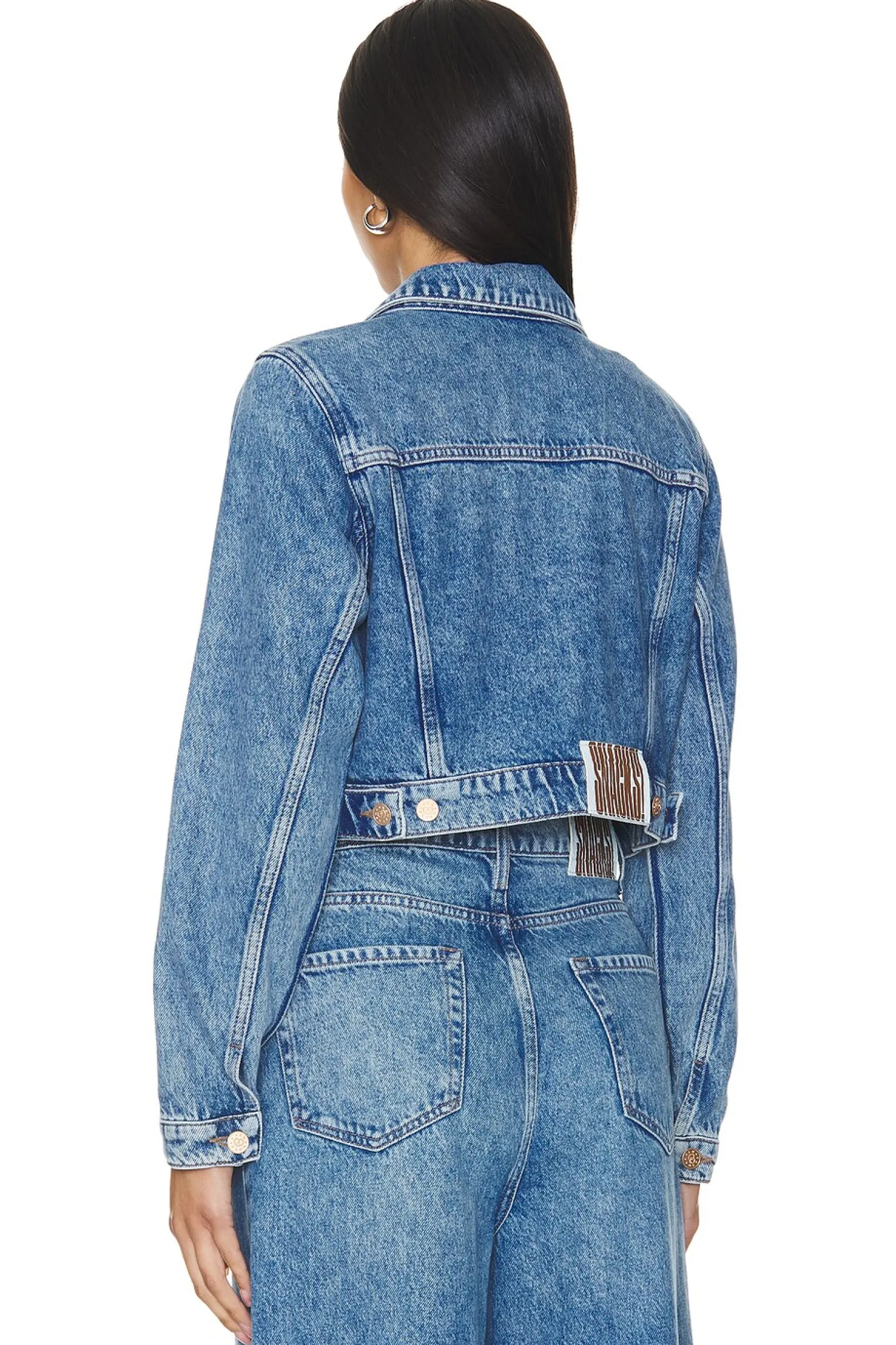 Women MOTHER Jackets & Coats>SNACKS! The Chiclet Crop Jacket
