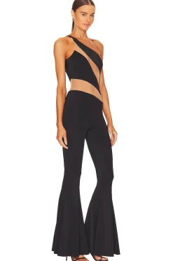 Women Norma Kamali Jumpsuits>Snake Mesh Fishtail Jumpsuit