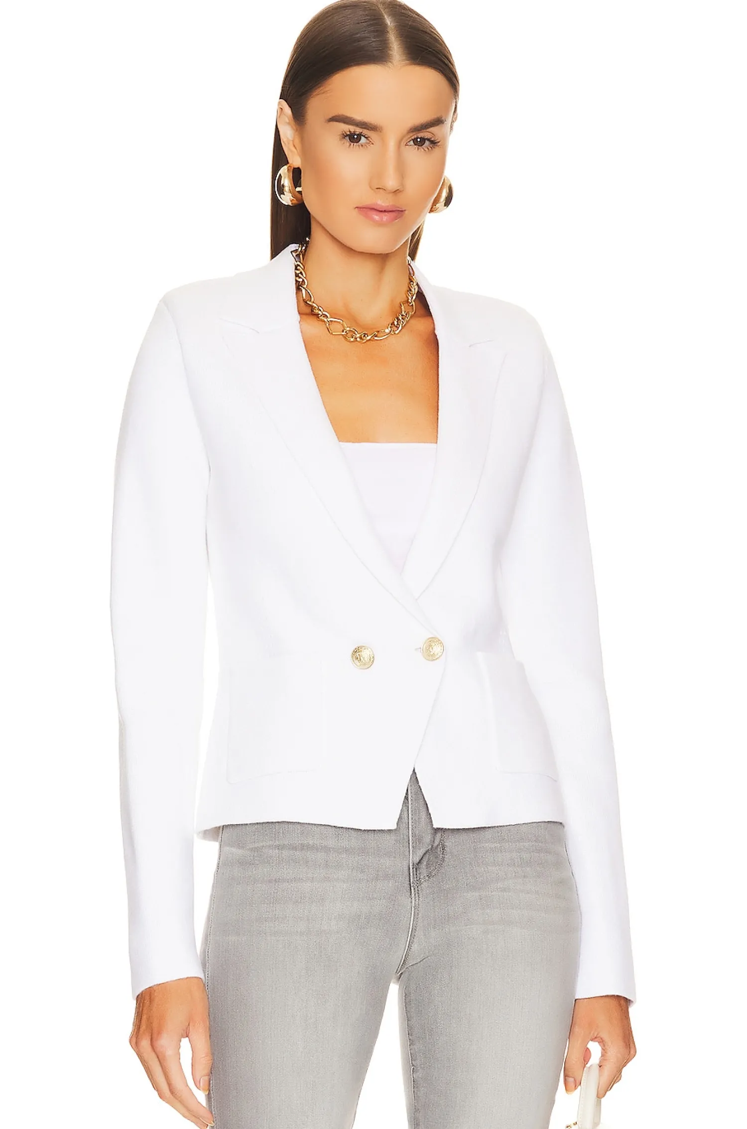 Women L'AGENCE Jackets & Coats>Sofia Knit Blazer