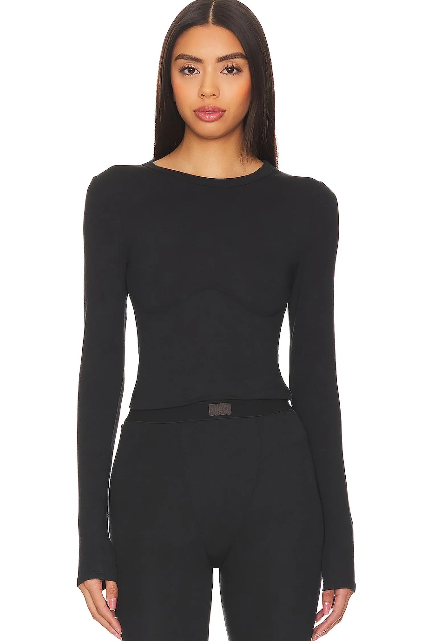 Women LUNYA Lingerie & Sleepwear>Soft Modal Rib Underpin Long Sleeve
