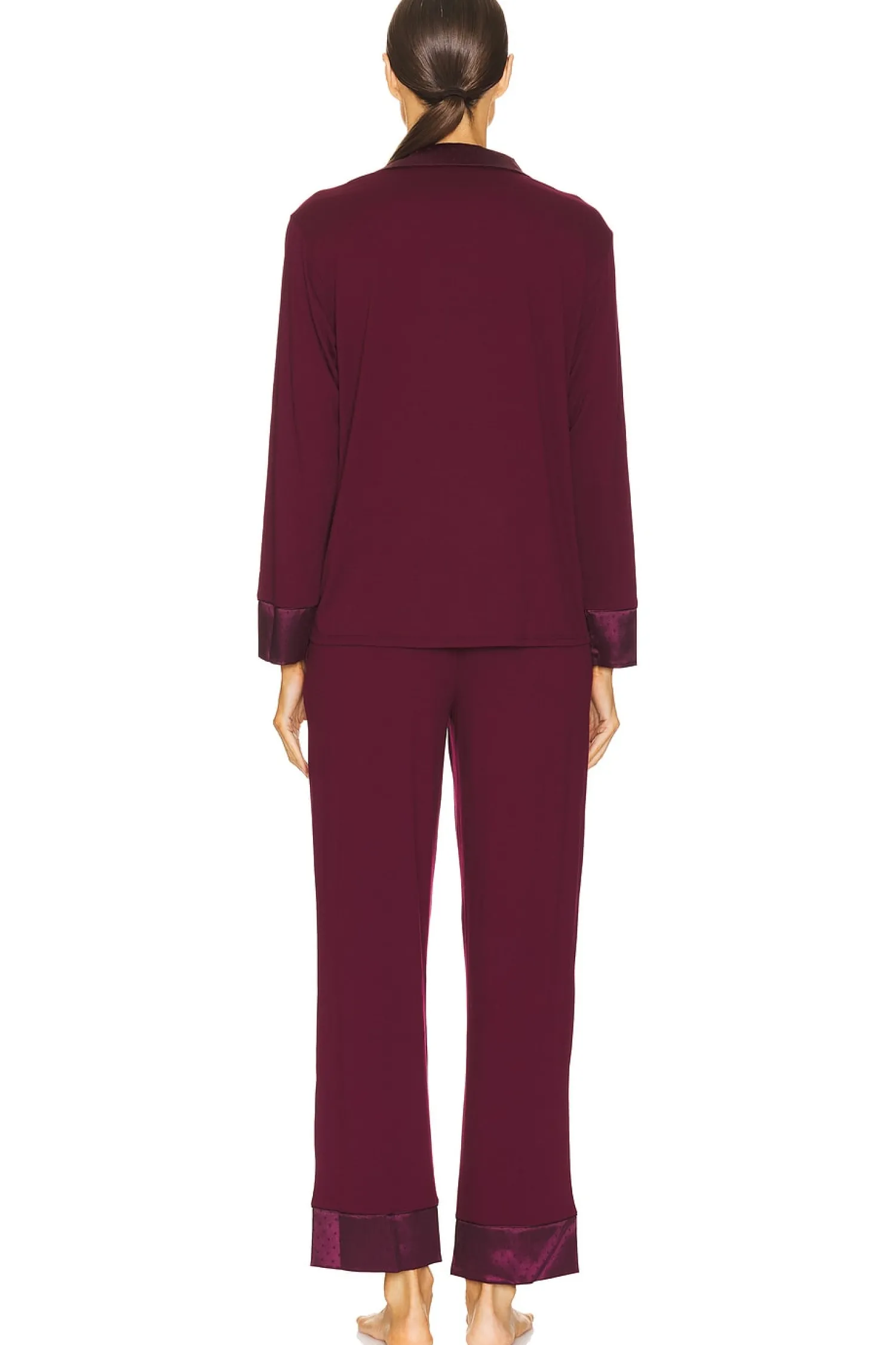 Women Flora Nikrooz Lingerie & Sleepwear>Solid Knit Long Sleeve Notch Set