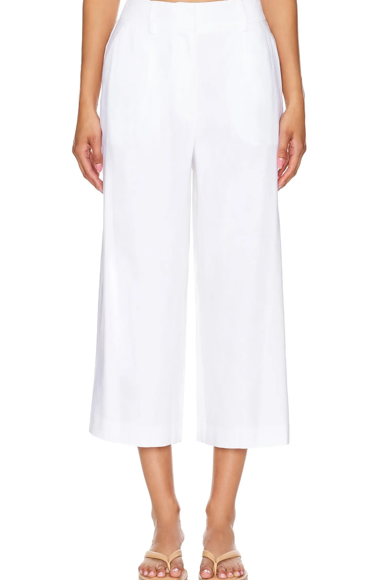 Women MILLY Pants>Solid Linen Pant