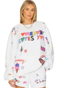 Women The Mayfair Group Loungewear>Somebody Loves You Crewneck