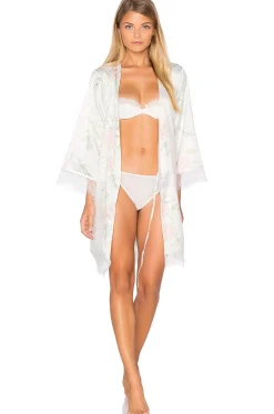 Women homebodii Lingerie & Sleepwear>Sophia Lace Trim Robe