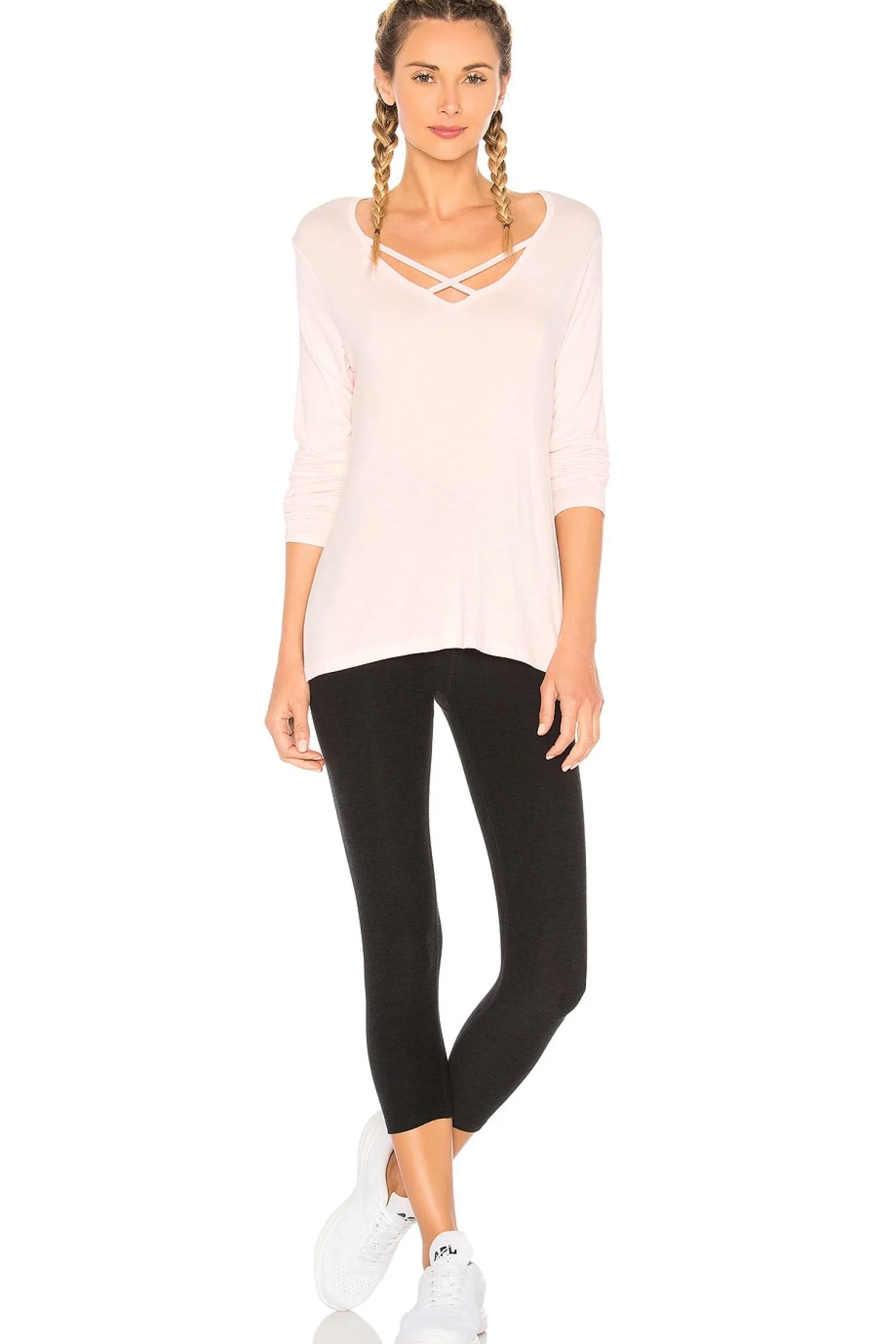 Women Beyond Yoga Pants>Spacedye High Waisted Capri