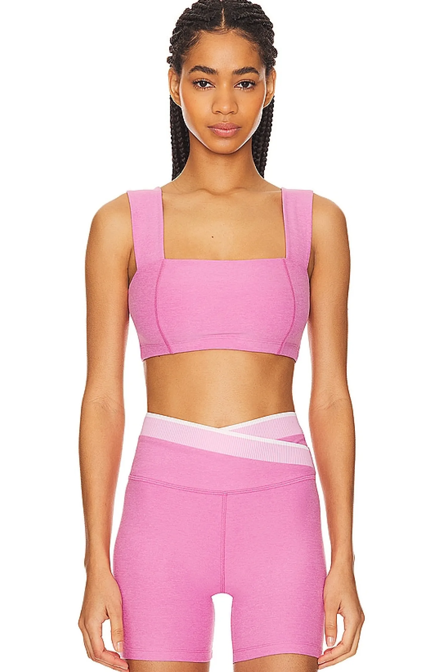 Women Beyond Yoga Matching Sets>Spacedye Squared Bra