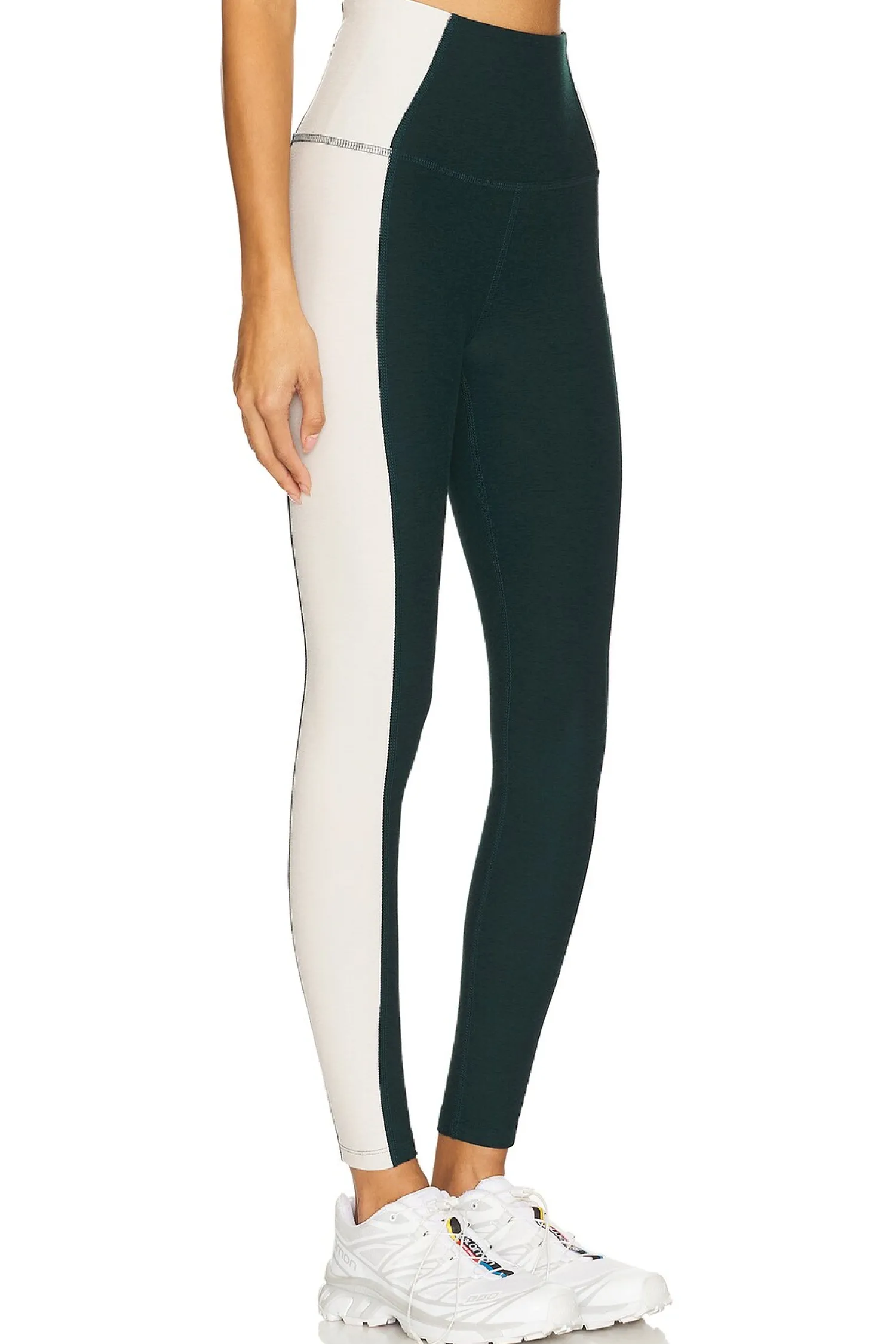Women Beyond Yoga Pants>Spacedye Vitality Colorblock High Waisted Midi Legging