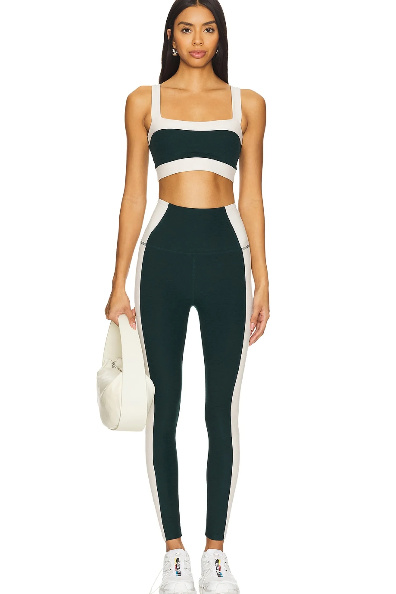Women Beyond Yoga Pants>Spacedye Vitality Colorblock High Waisted Midi Legging