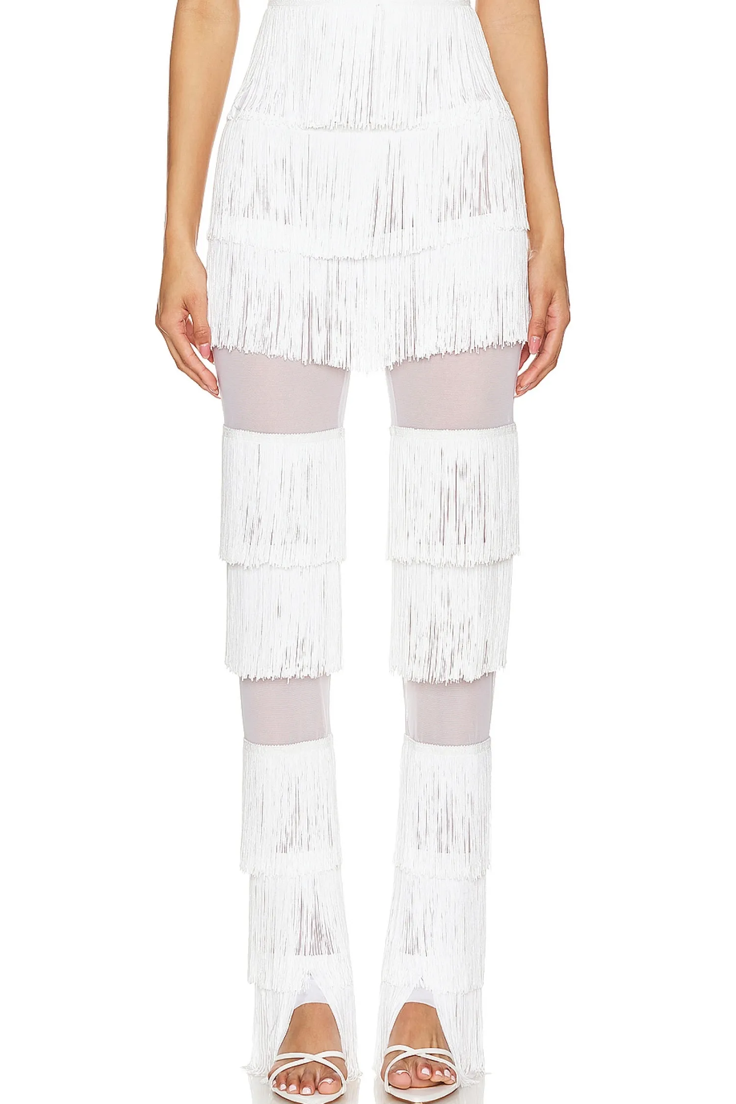 Women Norma Kamali Pants>Spliced Boot Pant With Fringe