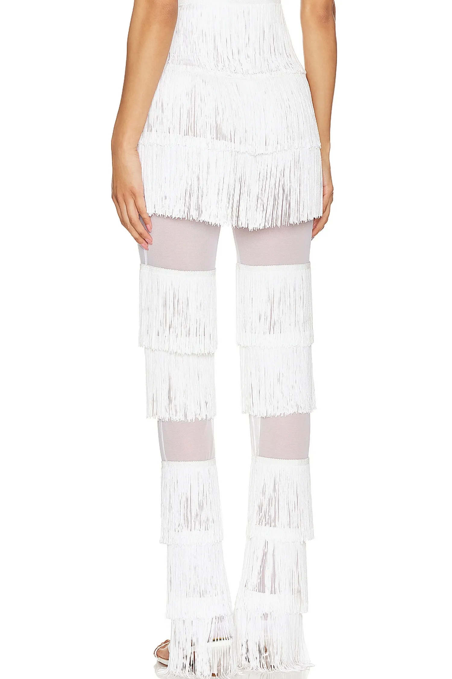 Women Norma Kamali Pants>Spliced Boot Pant With Fringe