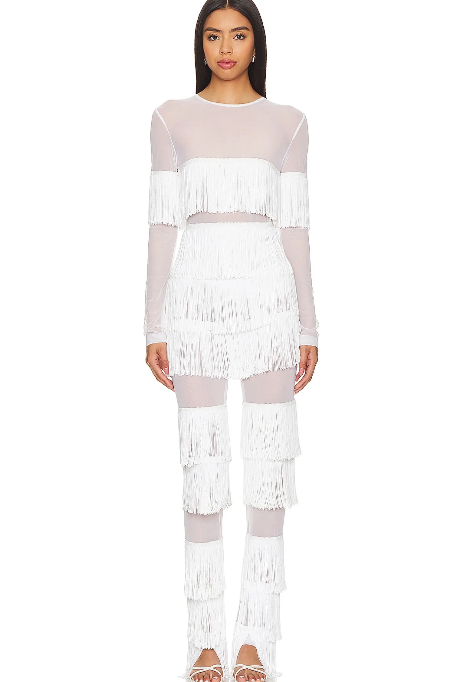 Women Norma Kamali Pants>Spliced Boot Pant With Fringe