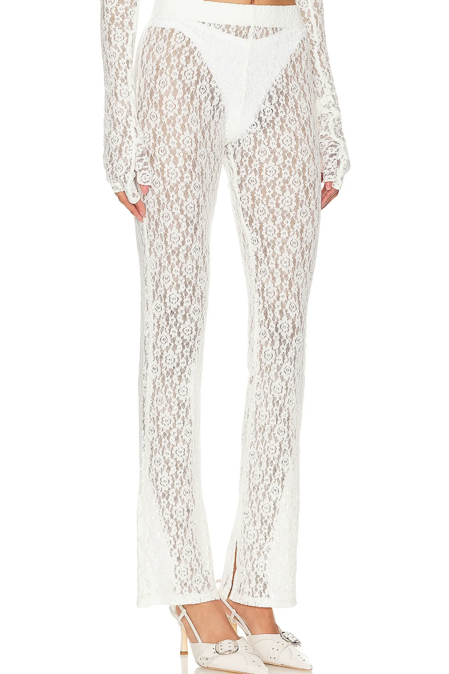 Women EB Denim Matching Sets>Split Hem Legging
