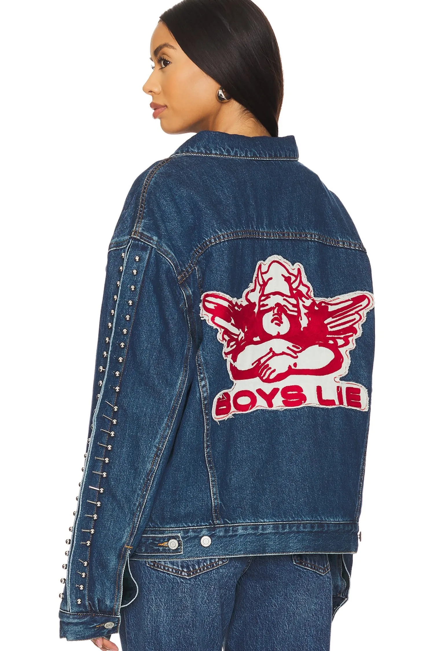 Women Boys Lie Jackets & Coats>Stitch Me Up Denim Straight Jacket