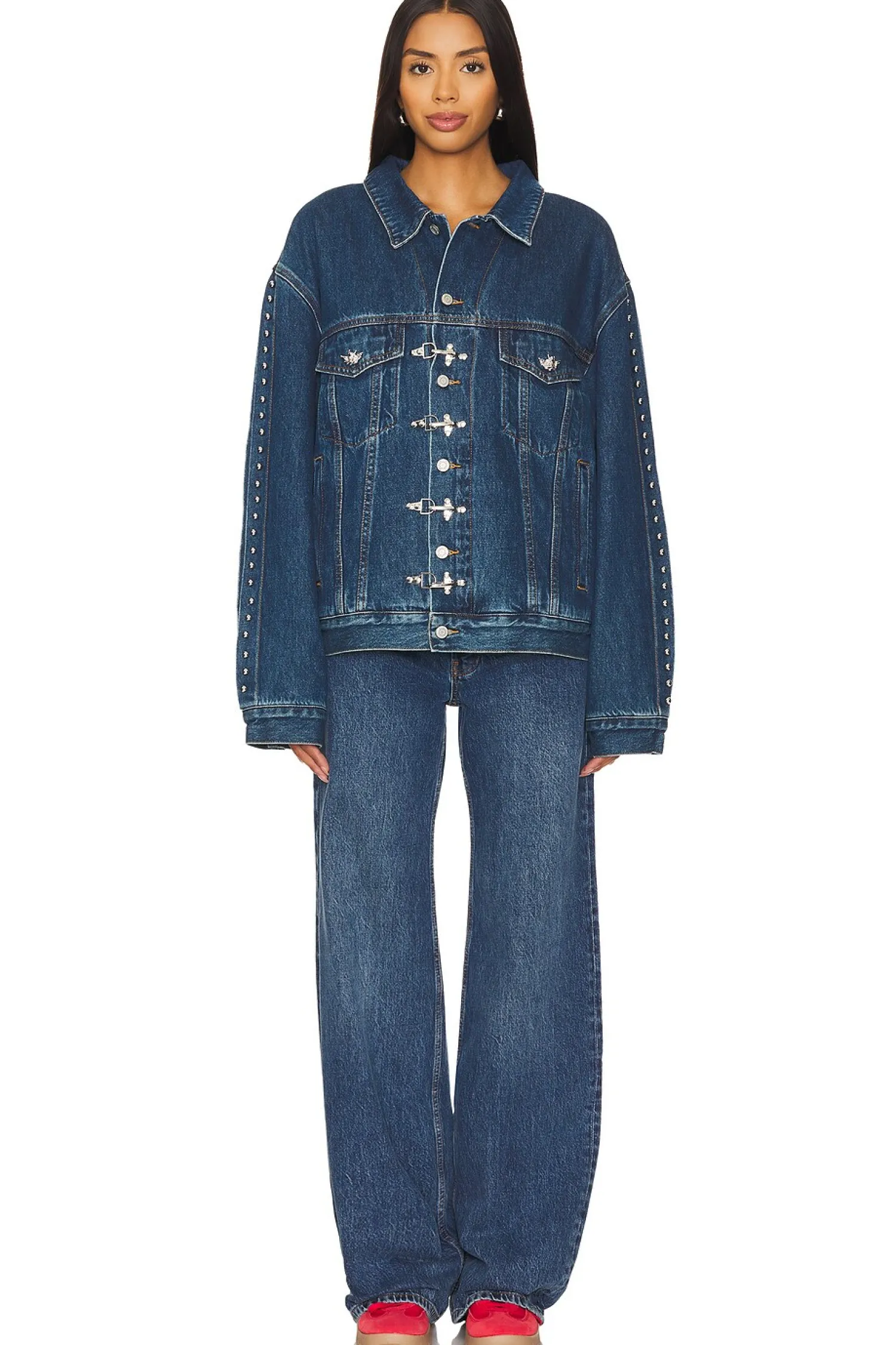 Women Boys Lie Jackets & Coats>Stitch Me Up Denim Straight Jacket