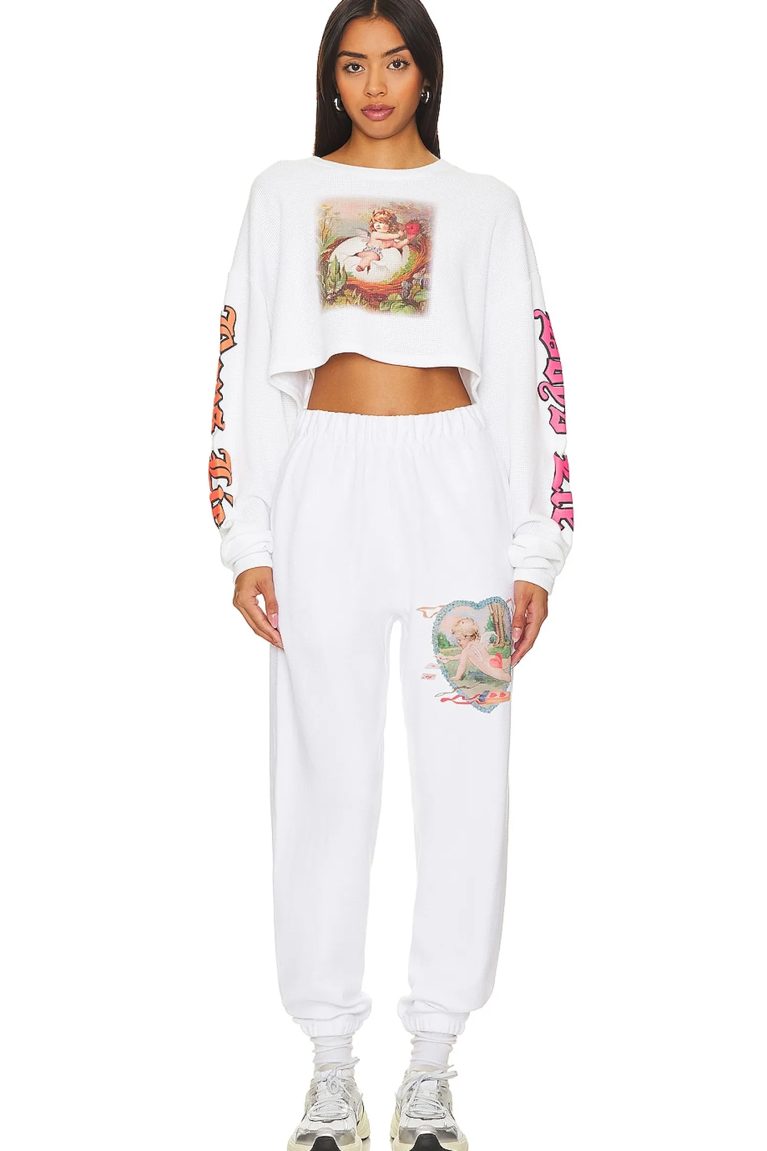 Women Boys Lie Pants|Loungewear>Straight Flush Sweatpants