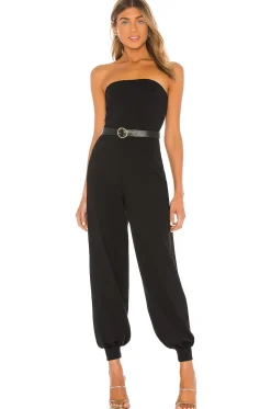Women Susana Monaco Jumpsuits>Strapless Cuffed Ankle Jumpsuit