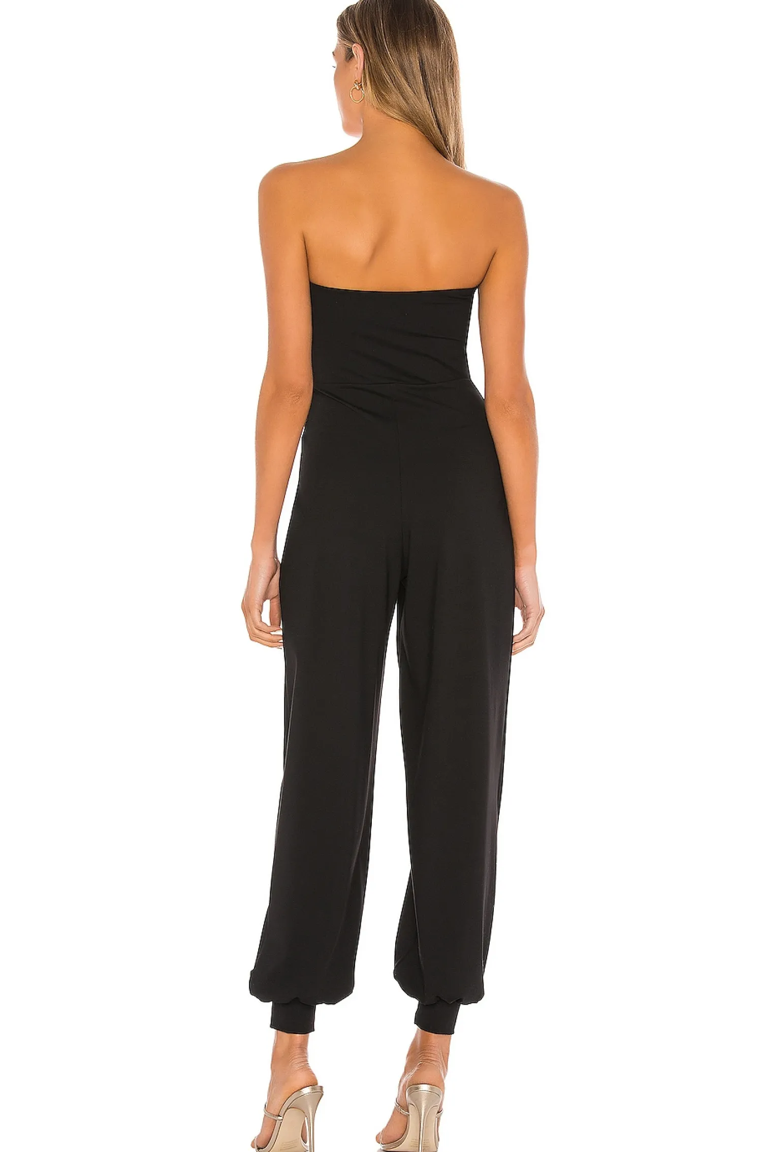 Women Susana Monaco Jumpsuits>Strapless Cuffed Ankle Jumpsuit