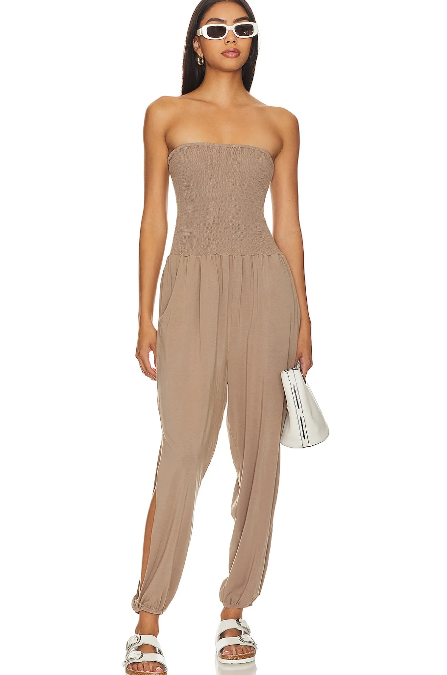 Women Bobi Jumpsuits>Strapless Jumpsuit