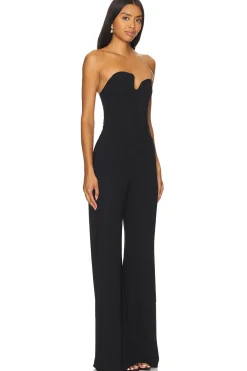 Women Amanda Uprichard Jumpsuits>Strapless Puzzle Jumpsuit