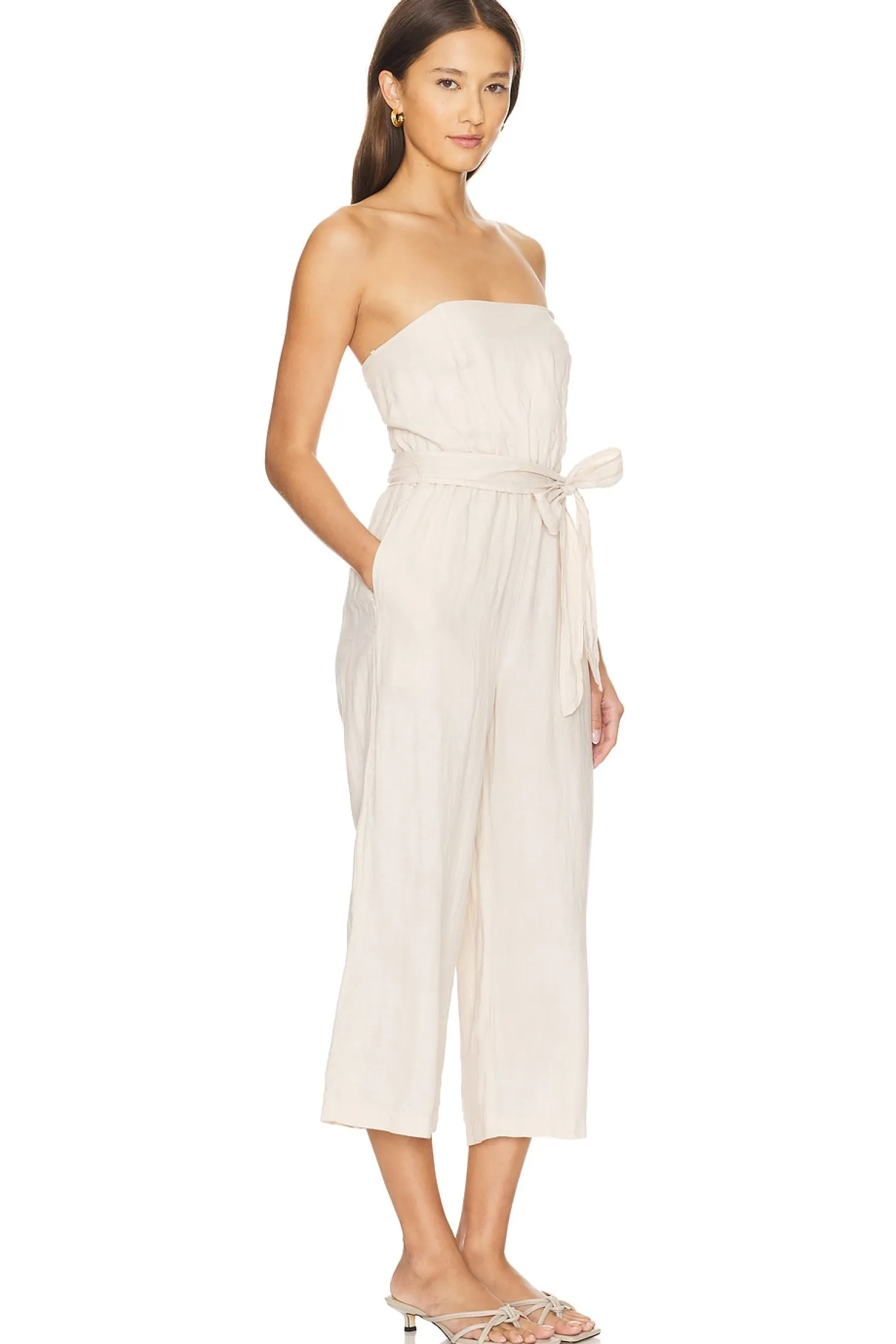 Women Bella Dahl Jumpsuits>Strapless Smocked Back Jumpsuit