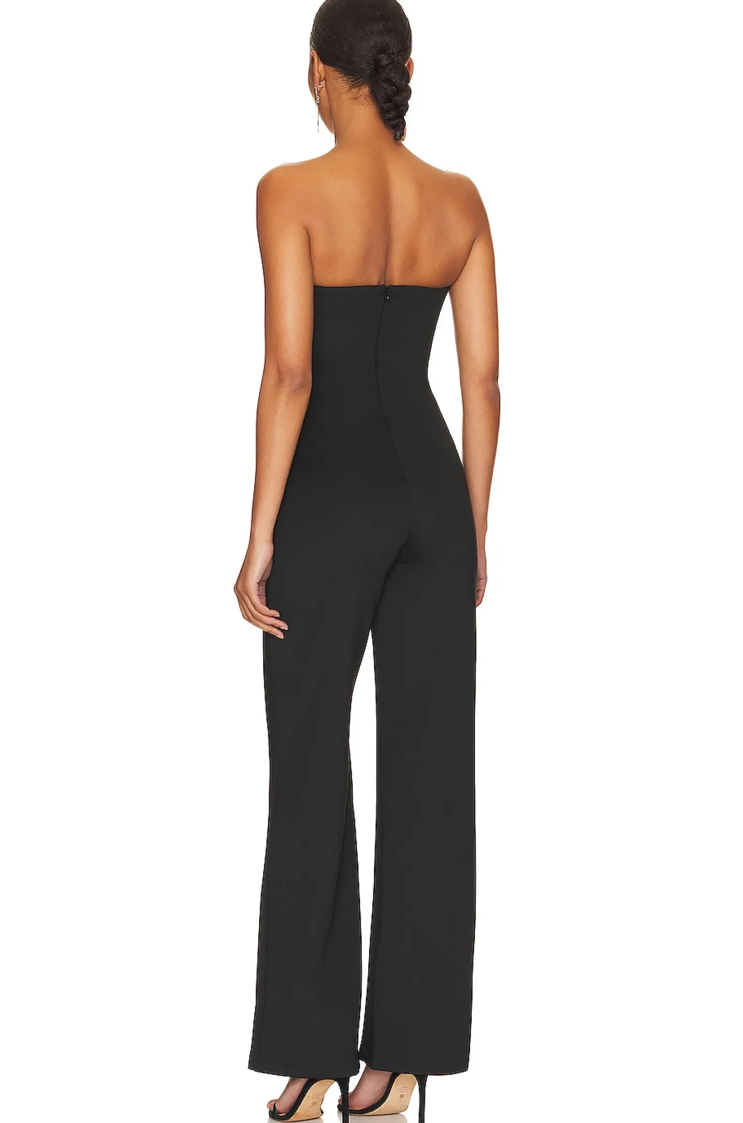 Women Good American Jumpsuits>Strapless V Scuba Jumpsuit