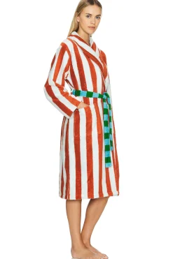 Women Dusen Dusen Lingerie & Sleepwear>Stripe Bathrobe