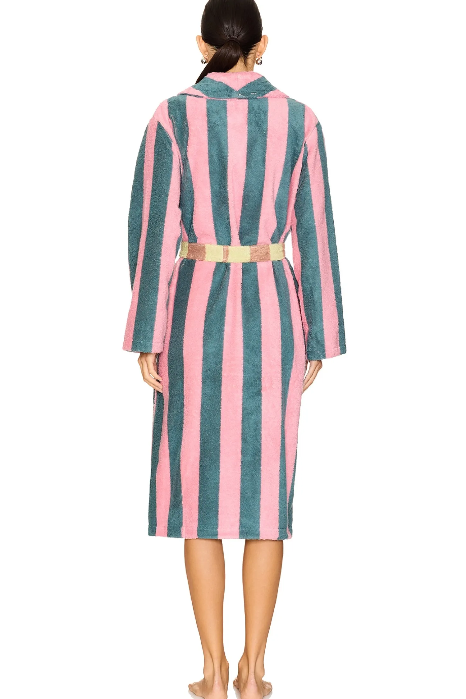 Women Dusen Dusen Lingerie & Sleepwear>Stripe Bathrobe