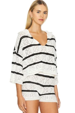 Women LSPACE Matching Sets>Striped Diamond Eyes Hoodie
