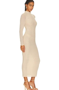 Women Bardot Dresses>Strobe Diamante Midi Dress